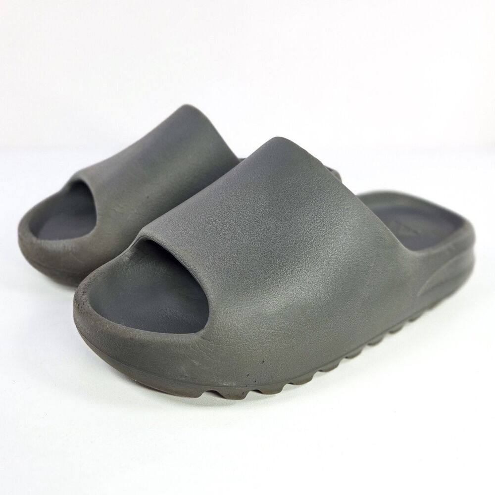 Adidas Yeezy Slide Dark Grey Slate Grey US 4Y / 5.5W No Box